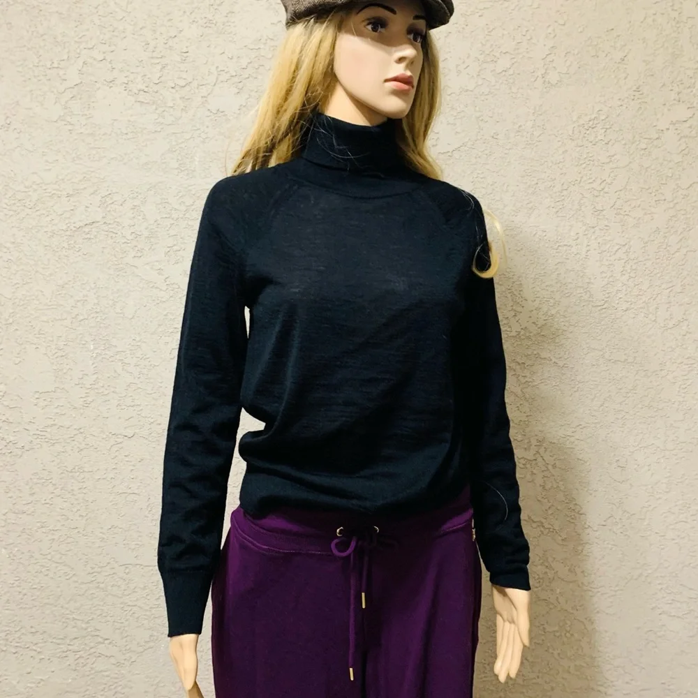 NWT Classic Merino Wool Turtleneck Sweater / 100% MERINO WOOL - Picture 6 of 16